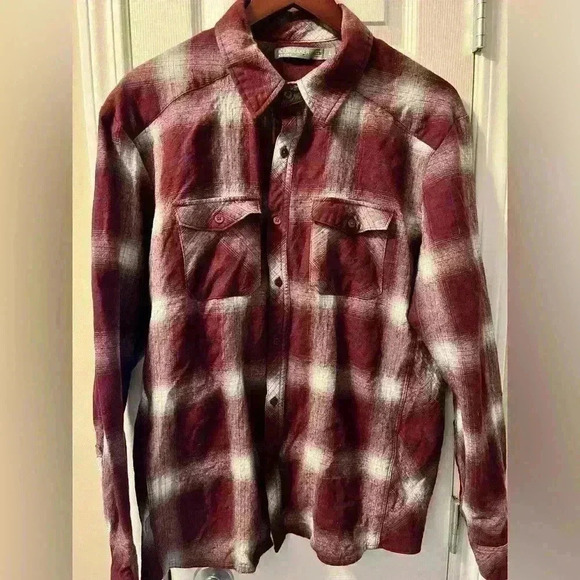 Mens Icebreaker  Lodge Long Sleeve Flannel Large - Picture 2 of 5